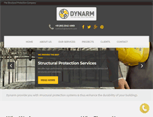 Tablet Screenshot of dynarm.com